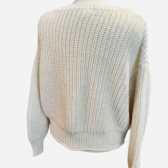 H&M Cream Off-the-Shoulder Sweater - Picture 4 of 7